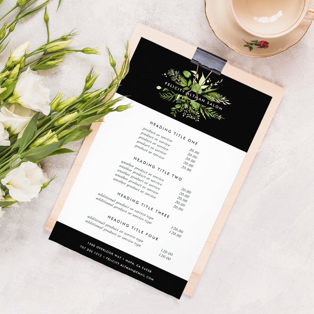 Flyer Precios y servicios de la pradera salvaje (Subido por el creador)