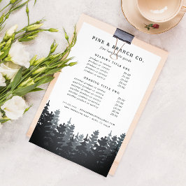 Flyer Precios y servicios de los bosques de invierno