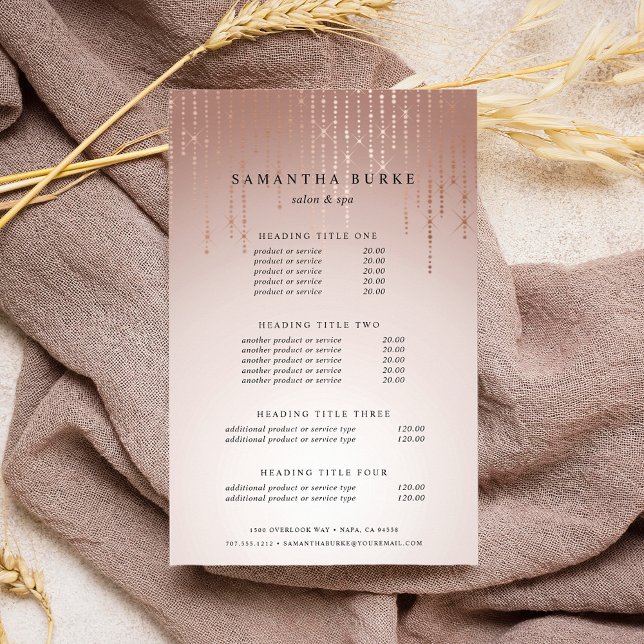 Flyer Precios y servicios de Rubor Rain (Subido por el creador)