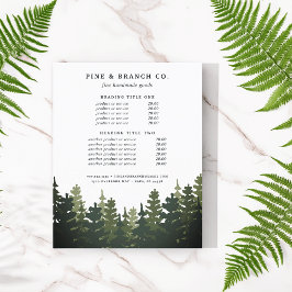 Flyer Precios y servicios de Tall Pines