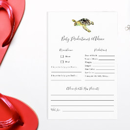 Flyer Predicciones y consejos de la tortuga marina ducha