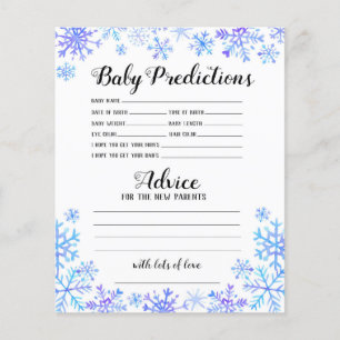 Flyer Predicciones y consejos para el bebé - El bebé est