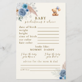 Flyer Predicciones y consejos sobre globos de Oso de Ted