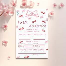 Flyer Predicciones y deseos de Cherry Blossom Bow Baby