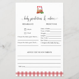 Flyer Predictions Advice Game Locally Grown Baby Shower