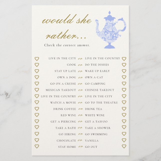 Flyer ¿Prefiere Que El Té De Novias En China Sea Elegant (Frente)