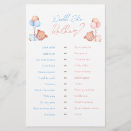 Flyer ¿Prefiere Un Juego De Oso De Teddy Para Muchacho C