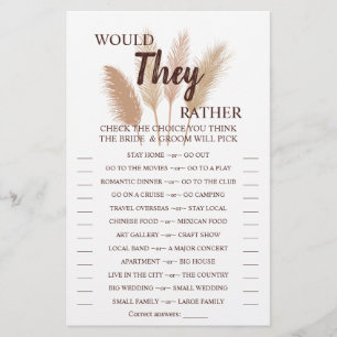 Flyer ¿Prefieren La Tarjeta De Juego Pampas Grass Shower