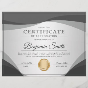 Flyer Premio de Certificado Profesional de Apreciación