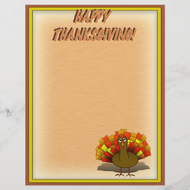 Flyer Preocupada Turquía en el Día de Acción de Gracias (Frente)