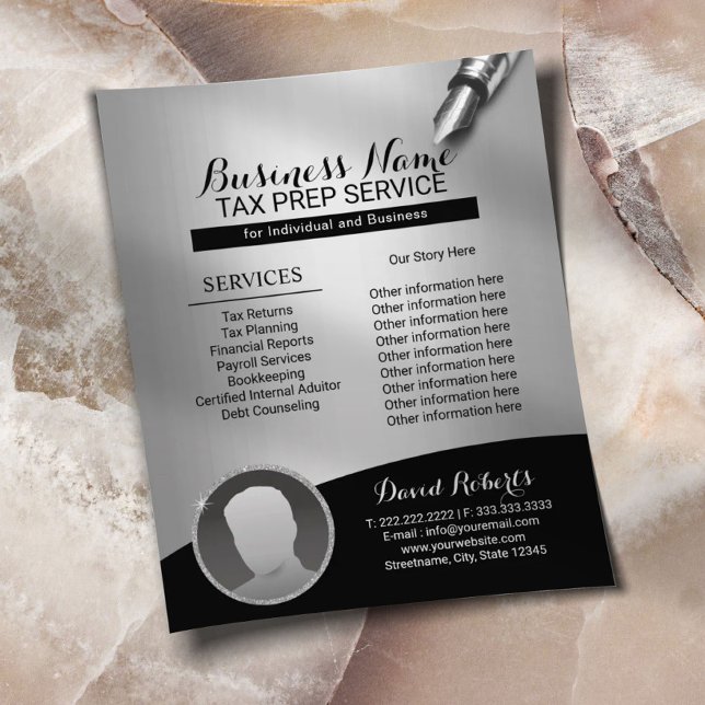 Flyer Preparación de Impuestos Empresa Consultoría Servi (Subido por el creador)