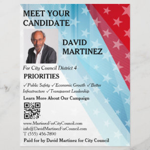 Flyer Presentación del Candidato de Campaña Política