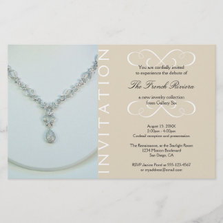 Flyer Presentar nueva invitación de línea elegante de pr