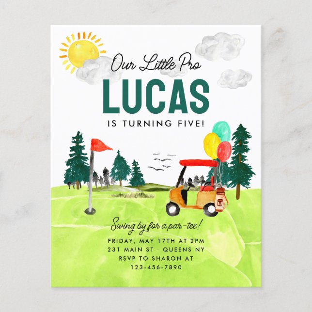 Flyer Presta nuestros pequeños niños pro-Par-tee Cumplea (Frente)