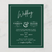 Presupuestario Monocromo verde esmeralda