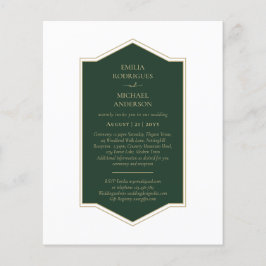 Flyer Presupuestario Monocromo verde esmeralda