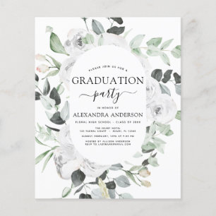Flyer Presupuesto 2022 Graduación Floral Eucalipto