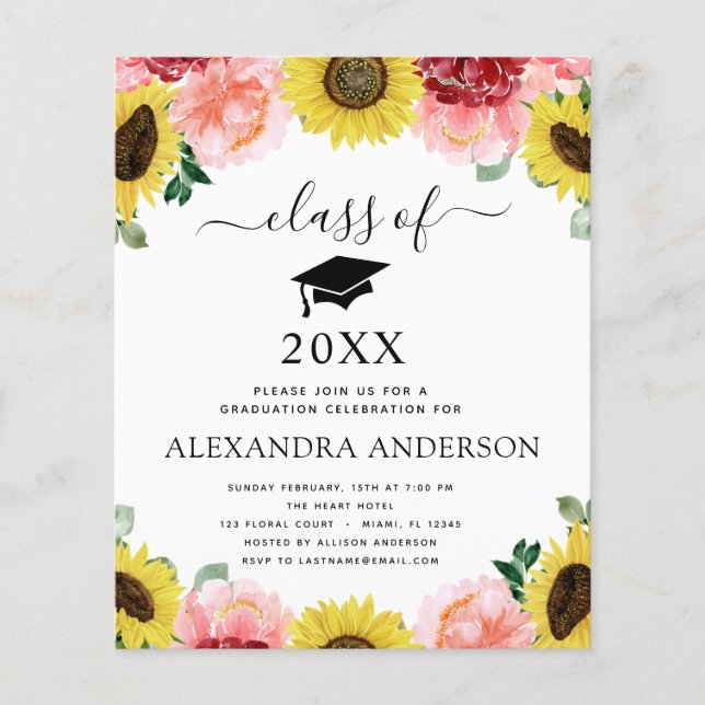 Flyer Presupuesto 2023 Graduación País Girasol (Frente)