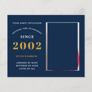 Flyer Presupuesto 21ª Invitación de cumpleaños 2002 Foto