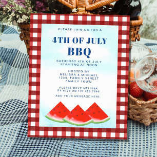 Flyer Presupuesto 4 De Julio Invitación A BQ