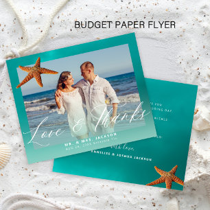 Flyer Presupuesto agradecimiento de boda de playa person