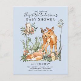 Flyer PRESUPUESTO Animales de Woodland Niño Niño Chica D