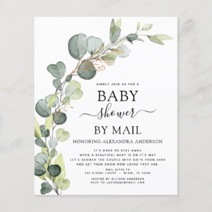 Flyer Presupuesto Baby Shower Por Correo Eucalyptus