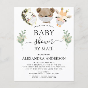 Flyer Presupuesto Baby Shower Por Correo Invitación De W