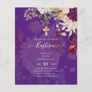 Flyer PRESUPUESTO BAUTISMO Otoño Floral Invitación de Ba