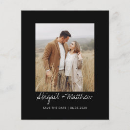 Flyer Presupuesto Blanco Negro Simple Guardar La Invitac