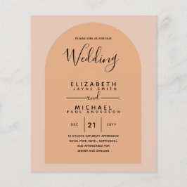 Flyer PRESUPUESTO Boda Bilingüe Español Boda Inglés