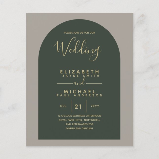 Flyer PRESUPUESTO Boda Bilingüe Español Boda Inglés (Frente)