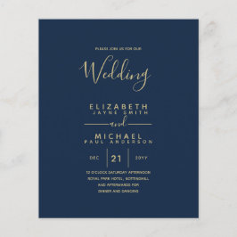 Flyer PRESUPUESTO Boda Bilingüe Español Boda Inglés