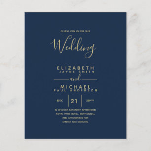Flyer PRESUPUESTO Boda Bilingüe Español Boda Inglés