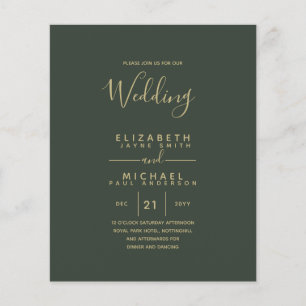 Flyer PRESUPUESTO Boda Bilingüe Español Boda Inglés