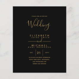 Flyer PRESUPUESTO Boda Bilingüe Español Boda Inglés