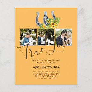 Flyer PRESUPUESTO BODA de Collage de fotos de zapatos de