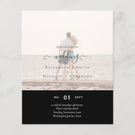 Flyer Presupuesto Boda de de TEXTO de FOTO moderna