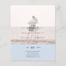 Flyer Presupuesto Boda de de TEXTO de FOTO moderna