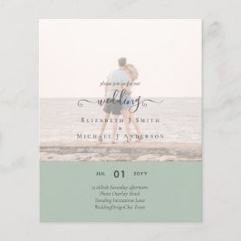 Flyer Presupuesto Boda de de TEXTO de FOTO moderna