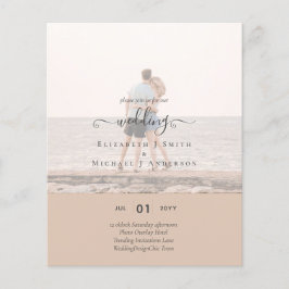 Flyer Presupuesto Boda de de TEXTO de FOTO moderna