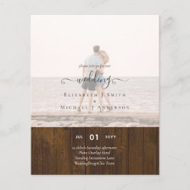 Flyer Presupuesto Boda de de TEXTO de FOTO moderna