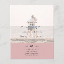 Flyer Presupuesto Boda de de TEXTO de FOTO moderna