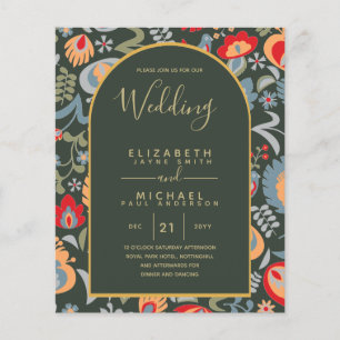 Flyer PRESUPUESTO Boda de la Boda Española Bilingüe Espa