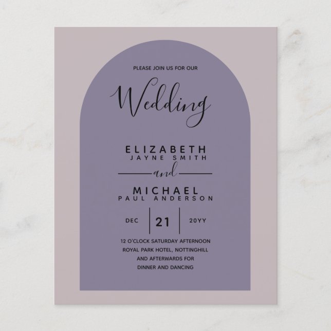 Flyer PRESUPUESTO Boda de la Boda Española Bilingüe Espa (Frente)
