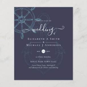 Flyer PRESUPUESTO Boda de las ruedas de los buques náuti