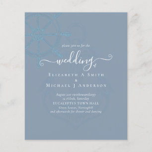 Flyer PRESUPUESTO Boda de las ruedas de los buques náuti