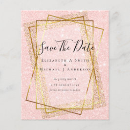 Flyer PRESUPUESTO BODA FECHAS DE GUARDADO Brillante Dora