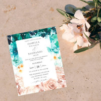 Presupuesto Boda Floral Turquesa y Rosa Clavel 2