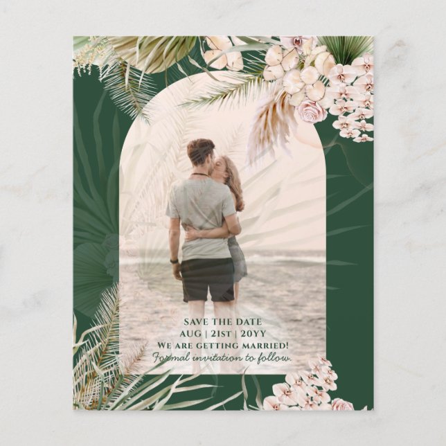 Flyer PRESUPUESTO Boda FOTOGRÁFICO DE Pampas verdes (Frente)